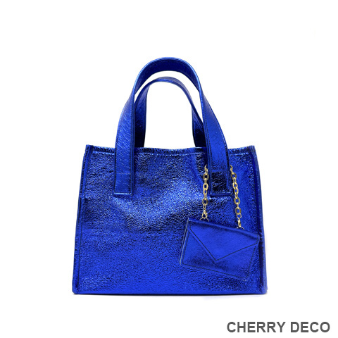 本革 Candy Color Tote (Royal Blue)の商品画像